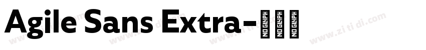 Agile Sans Extra字体转换